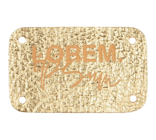 Лейбл Corolla Metal, S, золотой