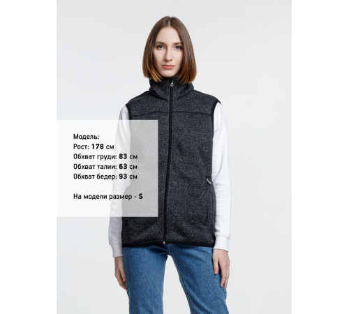 Жилет унисекс Gotland, черный