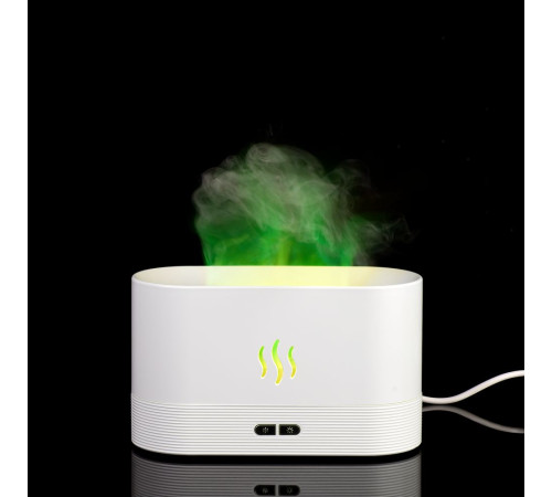 Увлажнитель-ароматизатор с имитацией пламени Fuego ver.2, белый