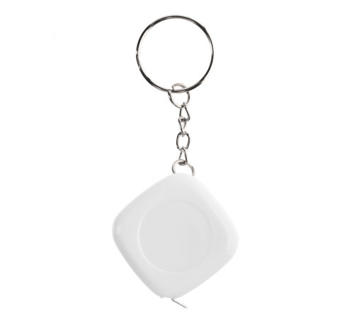 Брелок с рулеткой Metric, белый