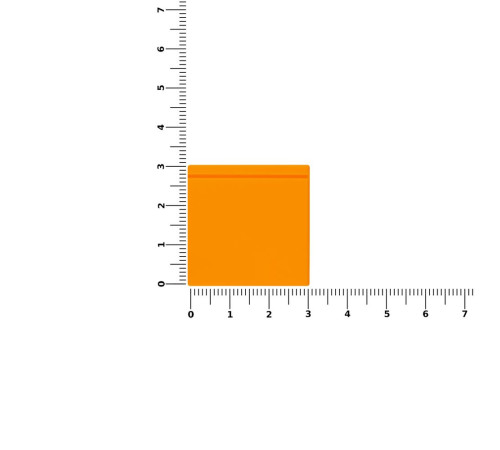 Лейбл из ПВХ Kare, оранжевый неон