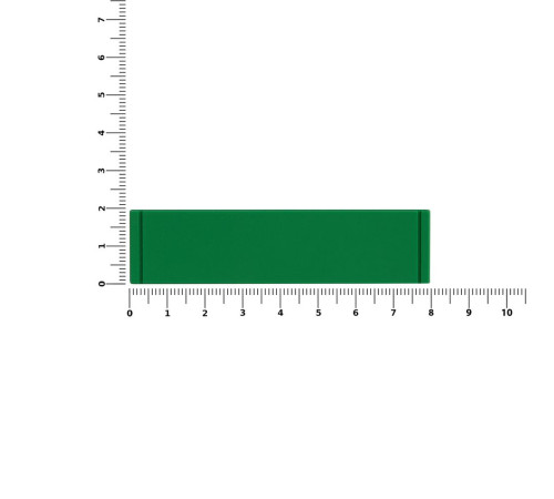 Лейбл из ПВХ Dzeta, S, зеленый