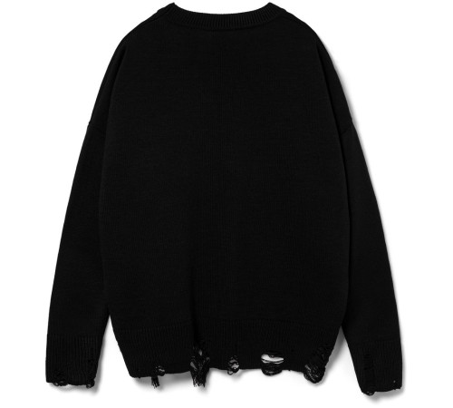 Джемпер оверсайз унисекс Grunge, черный