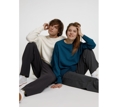 Джемпер оверсайз унисекс Stated в сумке, белый (молочный)