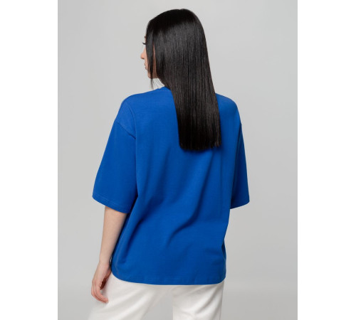 Футболка унисекс оверсайз Street Vibes, ярко-синяя