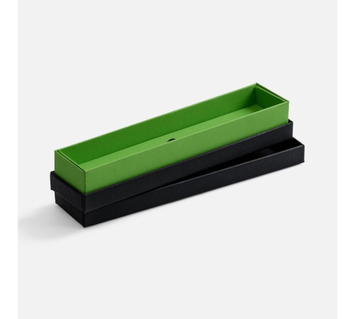 Футляр Nastro для 1 ручки, черный с зеленым