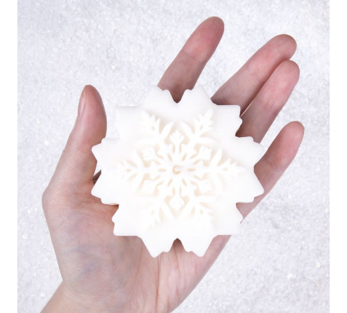 Свеча Snowflame 2, белая, 8 см