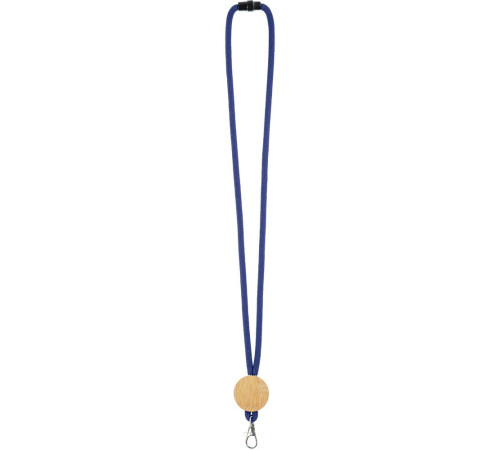 Шнурок для бейджа Tube Wood, синий