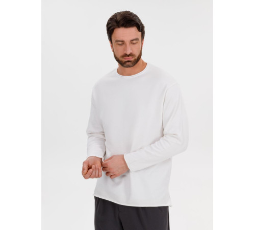 Лонгслив унисекс Siluetti Fuori, молочно-белый