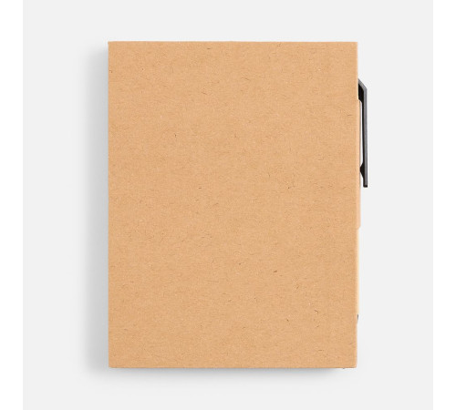 Мини-блокнот Eco Light с ручкой с черными элементами, ver.2