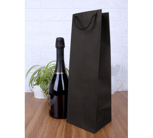 Пакет под бутылку Vindemia, черный