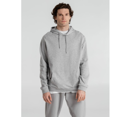 Толстовка с капюшоном унисекс Hoodie, серый меланж