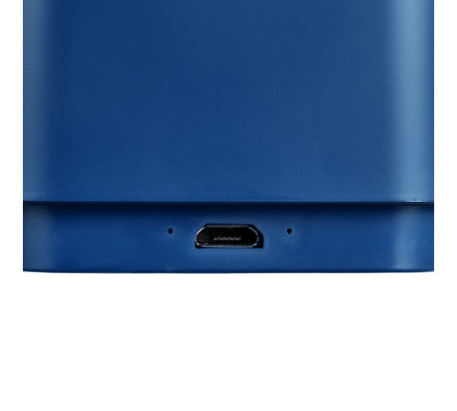 Беспроводная колонка с подсветкой гравировки Glim, синяя