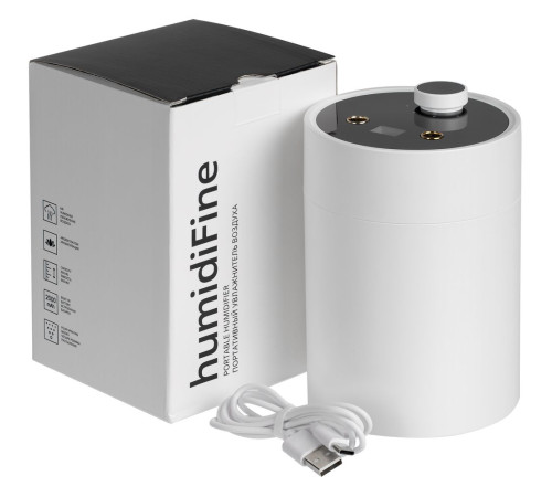 Переносной увлажнитель-ароматизатор humidiFine, белый
