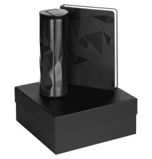 Набор Gems: ежедневник и термостакан, черный