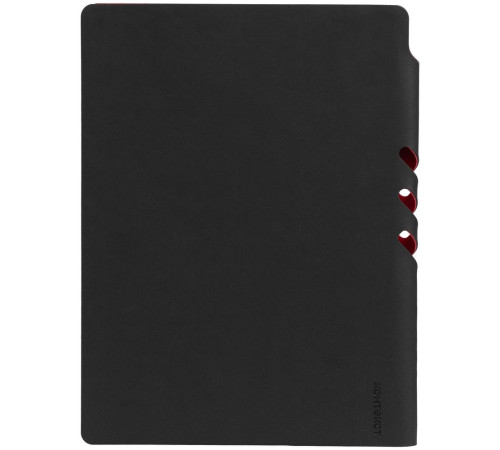 Ежедневник Flexpen Black, недатированный, черный с красным