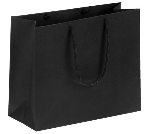 Пакет бумажный Porta S, горизонтальный, черный