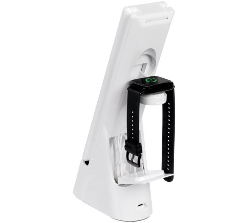 Лампа с беспроводной зарядкой смартфона и часов Powerack, белая