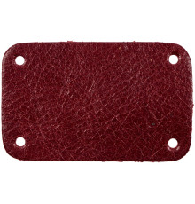 Лейбл кожаный Beta, S, красный