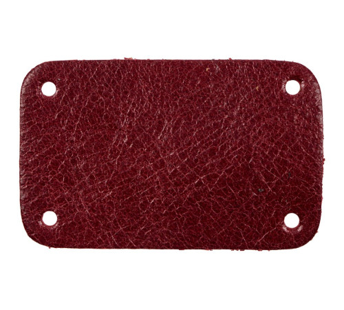 Лейбл кожаный Beta, S, красный