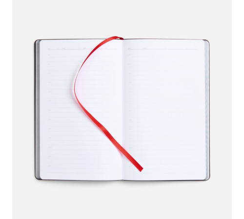 Ежедневник Trait, недатированный, черный с красным