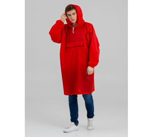 Дождевик-анорак Alatau, красный, единый размер