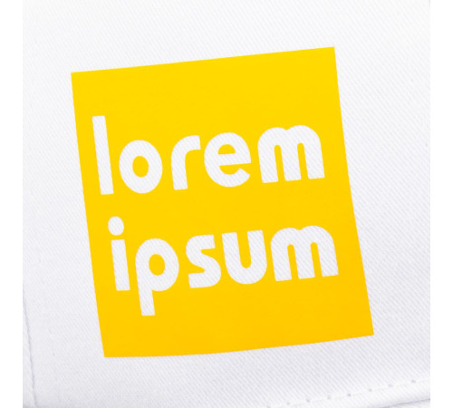 Бейсболка Canopy, белая с темно-синим кантом