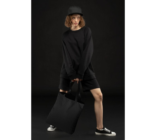 Шопер B5, черный с черными ручками