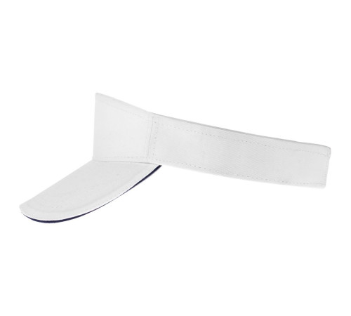 Козырек Active, белый с темно-синим кантом