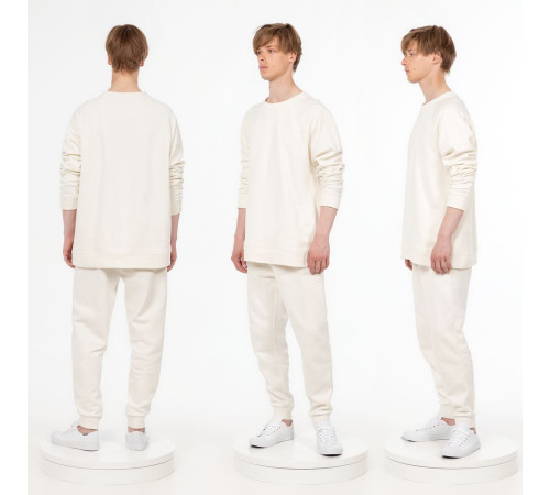 Свитшот унисекс S1, молочно-белый