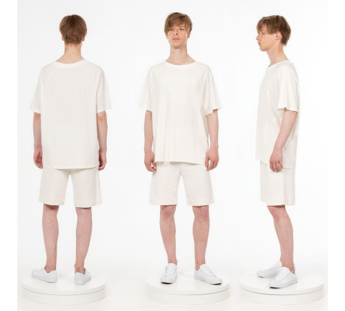 Футболка унисекс оверсайз T2, молочно-белая