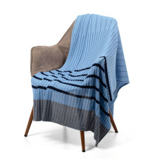 Плед Friolenta, синий с голубым