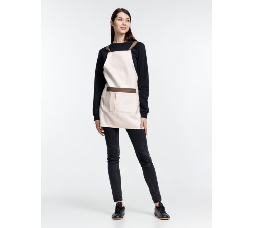 Фартук Settle In, светло-бежевый (молочный)