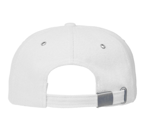 Бейсболка Classic, белая с темно-синим кантом