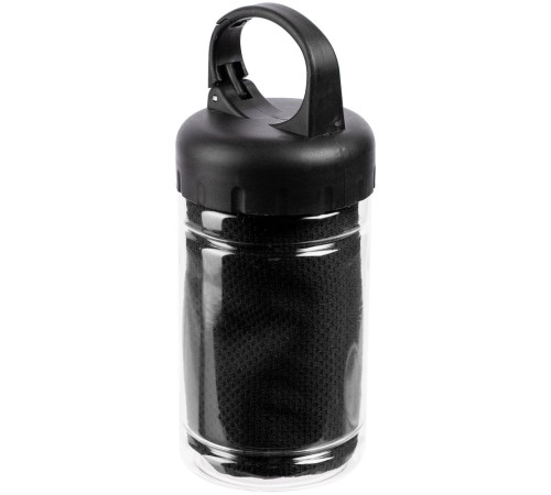 Охлаждающее полотенце Frio Mio в бутылке, черное