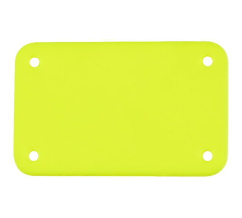 Лейбл из ПВХ Kreta, S, желтый неон