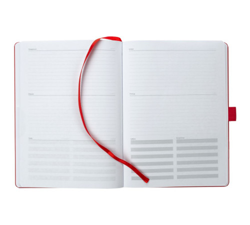 Еженедельник Lucky, недатированный, красный