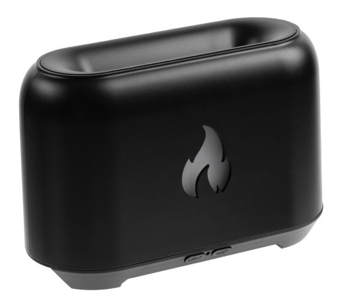 Увлажнитель-ароматизатор Fire Flick с имитацией пламени, черный