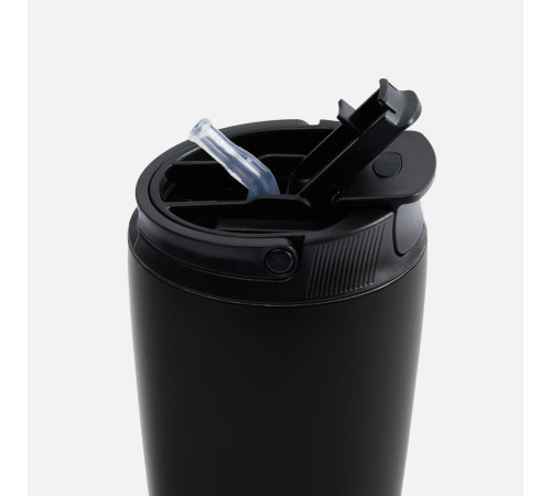 Термостакан с двумя поильниками Duetta, черный