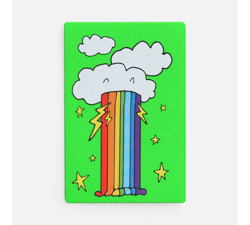 Наклейка тканевая Lunga, L, зеленый неон