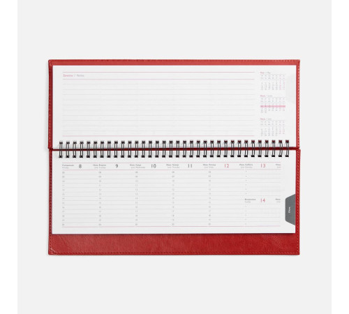 Планинг Faro, датированный, красный