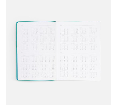 Ежедневник Flexpen Shall, недатированный, бирюзовый