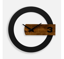 Часы TimeLord, черные с коричневым