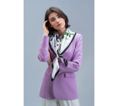 Платок шелковый Delicate, ирисы