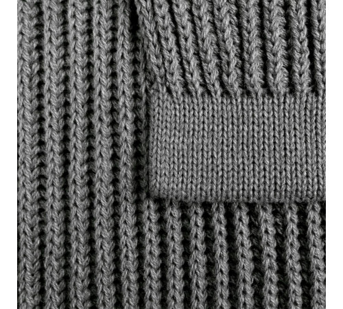 Плед Shirr, серый меланж