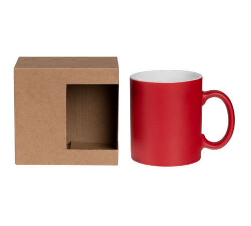 Коробка для кружки с окном Cupcase, крафт