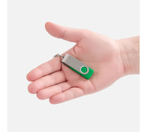 Флешка Twist, зеленая, 8 Гб