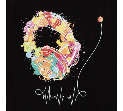 Футболка женская Feel The Beat, черная