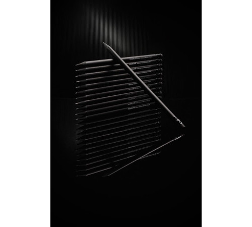 Карандаш простой Hand Friend с ластиком, черный