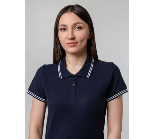 Рубашка поло женская Virma Stripes Lady, темно-синяя